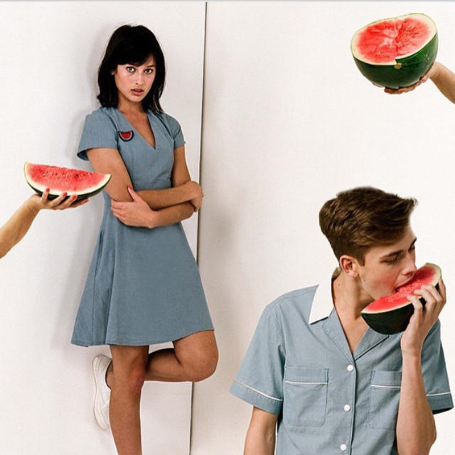 MAISON KITSUNE'(メゾンキツネ)の🦊メゾンキツネ 🍉ミニワンピース レディースのワンピース(ミニワンピース)の商品写真