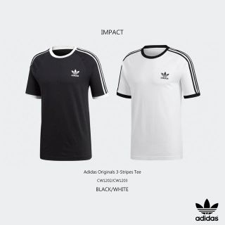 アディダス(adidas)のアディダス オリジナル  トップス 3ストライプ Tシャツ 二枚(Tシャツ/カットソー(半袖/袖なし))