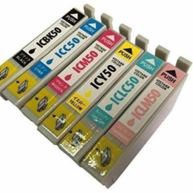 エプソン IC6CL50 6色セット 互換インク スマホ/家電/カメラのPC/タブレット(PC周辺機器)の商品写真