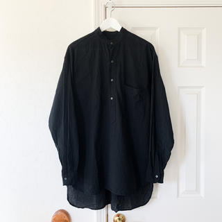 コモリ(COMOLI)のCOMOLI コモリ ベタシャン プルオーバーシャツ ブラック 黒 サイズ2(シャツ)