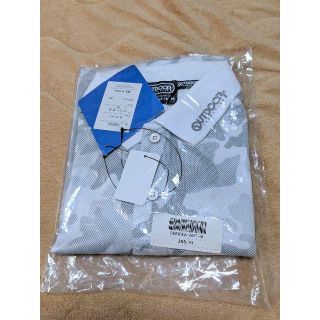 アウトドア(OUTDOOR)の【新品・未開封】OUTDOOR　速乾DRY半袖ポロシャツ 白/グレー迷彩 M(Tシャツ/カットソー(半袖/袖なし))