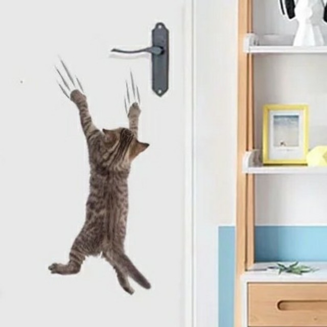 壁にしがみつく子猫のウォールステッカーの通販 by 百猫堂 壁にしがみつく子猫のウォールステッカーの通販 by 百猫堂