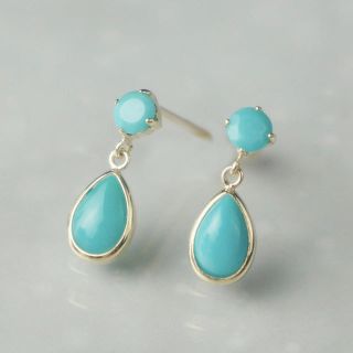 アガット(agete)の10k♡ターコイズ ピアス(ピアス)