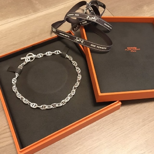 新品未使用/HERMES シェーヌダンクル PM シルバー ネックレス ブレス