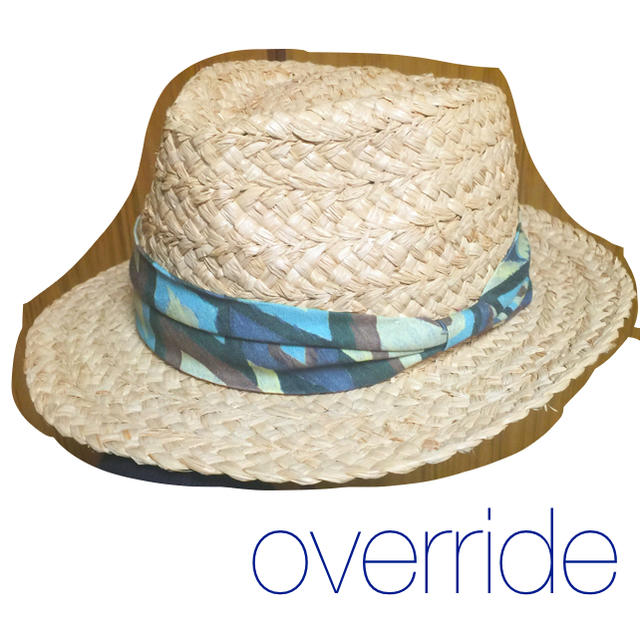 override(オーバーライド)のoverride 麦わらハット レディースの帽子(ハット)の商品写真