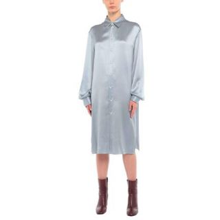 マルタンマルジェラ(Maison Martin Margiela)の最終値下げ★Maison margiela シルク　シャツワンピ(ロングワンピース/マキシワンピース)