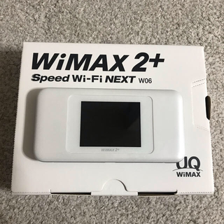 【値下げ】WiMAX2+ speed Wi-Fi NEXT W06(PC周辺機器)