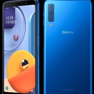 ギャラクシー(Galaxy)のGalaxy A7 simフリー　64GB ブルー　残債なし(スマートフォン本体)