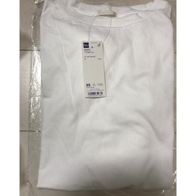 GU(ジーユー)のGUエアリー白Tシャツ レディースのトップス(Tシャツ(半袖/袖なし))の商品写真