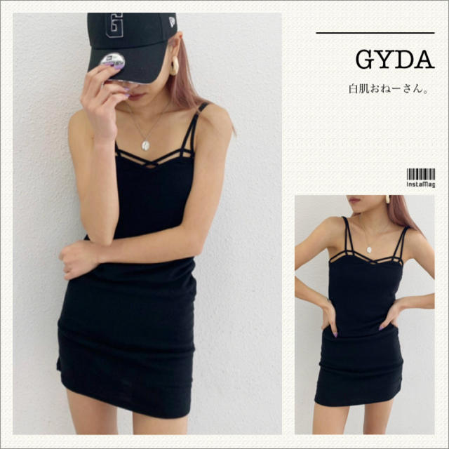 再入荷 GYDA♡バインダーキャミワンピ♡ブラック - 通販 - www.frankout.de