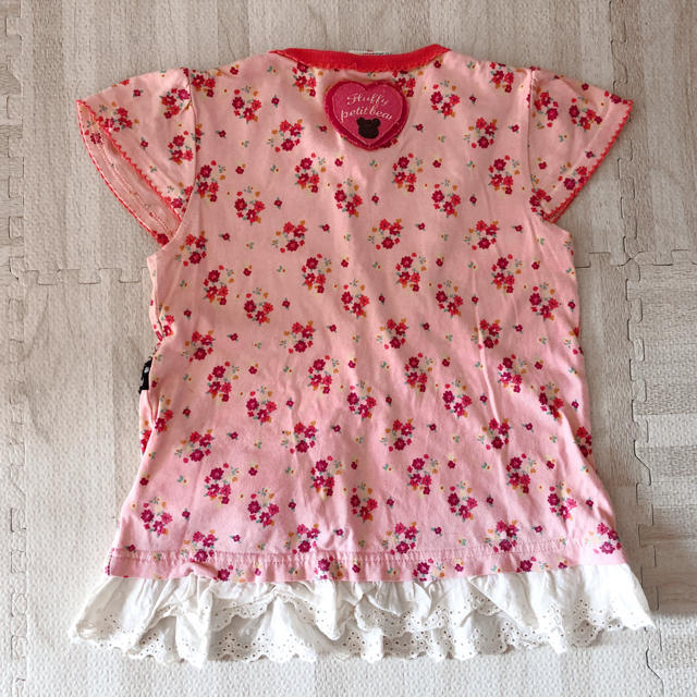 リボンポシェット風トップス☆110 キッズ/ベビー/マタニティのキッズ服女の子用(90cm~)(Tシャツ/カットソー)の商品写真