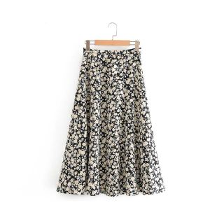 ザラ(ZARA)の1777＊S/S 花柄 フレアスカート(ひざ丈スカート)