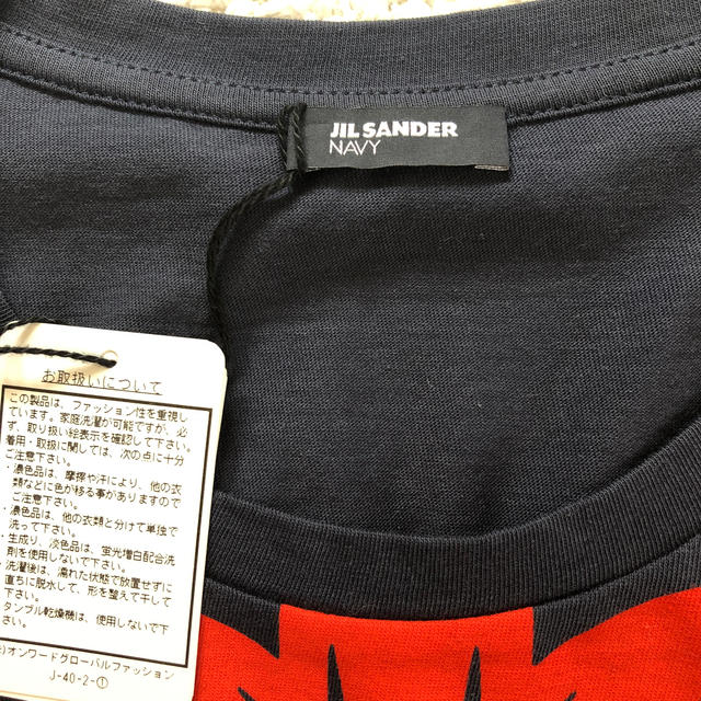 新品　JIL SANDER ジルサンダーネイビー レディース  tシャツ Ss 2