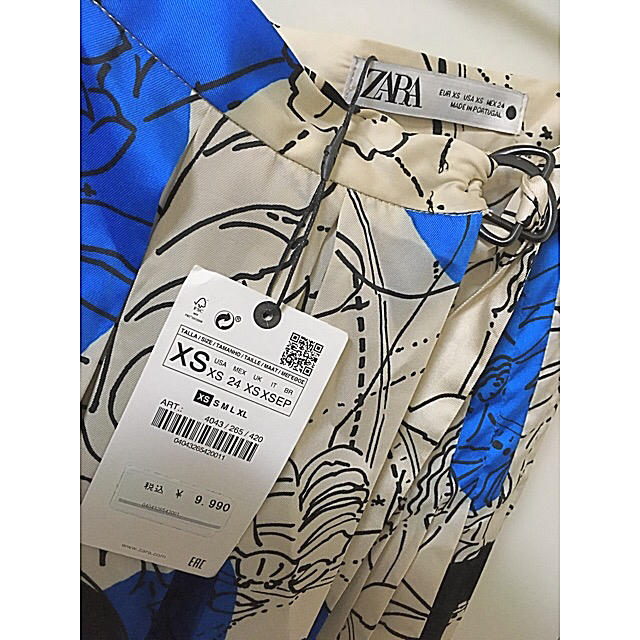 ZARA 新品タグ付き　星座柄プリーツスカート