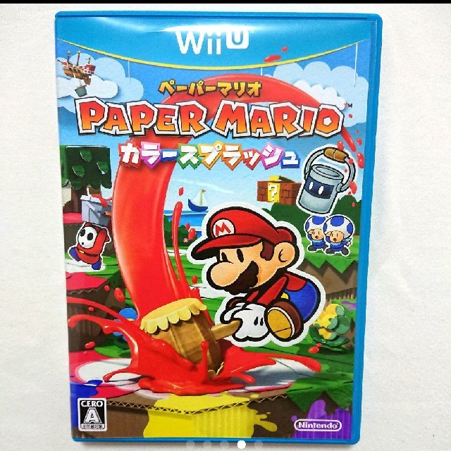 Wii U(ウィーユー)のペーパーマリオ カラースプラッシュ エンタメ/ホビーのゲームソフト/ゲーム機本体(家庭用ゲームソフト)の商品写真