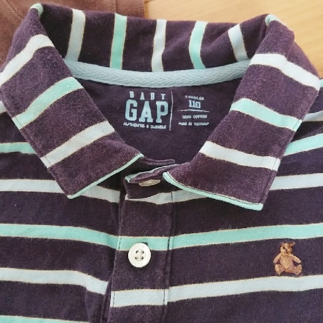babyGAP(ベビーギャップ)の110㎝  babyGAP  ポロシャツ 2枚 キッズ/ベビー/マタニティのキッズ服男の子用(90cm~)(Tシャツ/カットソー)の商品写真