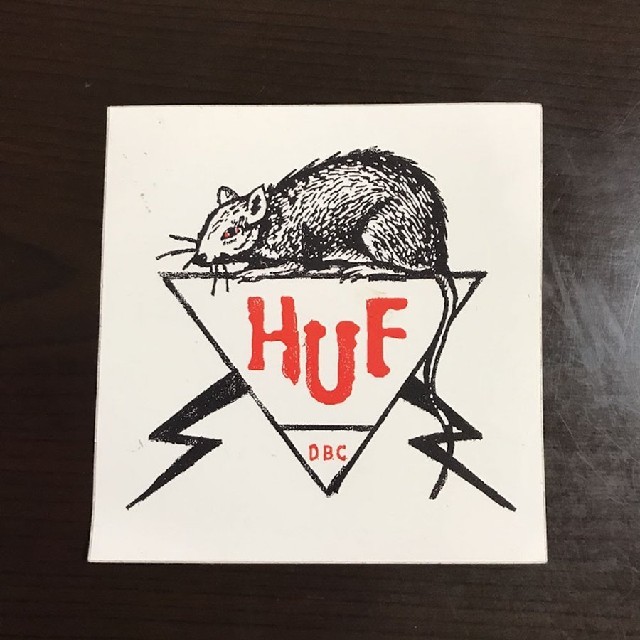 HUF(ハフ)の(縦横10cm)ＨＵＦ レアステッカー スポーツ/アウトドアのスポーツ/アウトドア その他(スケートボード)の商品写真