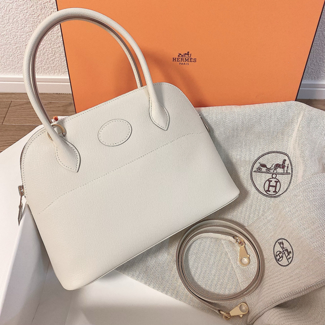 Hermes(エルメス)の新品 正規品 エルメス ボリード27 クレ ヴォーエプソン ゴールド金具 レディースのバッグ(ハンドバッグ)の商品写真