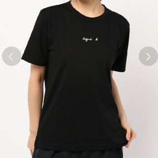 アニエスベー(agnes b.)のアニエスb　試着のみ半袖Tシャツ黒(Tシャツ(半袖/袖なし))