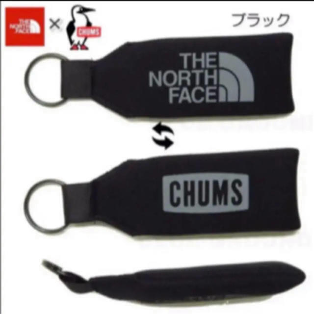 THE NORTH FACE(ザノースフェイス)の【未開封新品】キーホルダー　ノースフェイス×チャムス　ブラック　キーリング メンズのファッション小物(キーホルダー)の商品写真