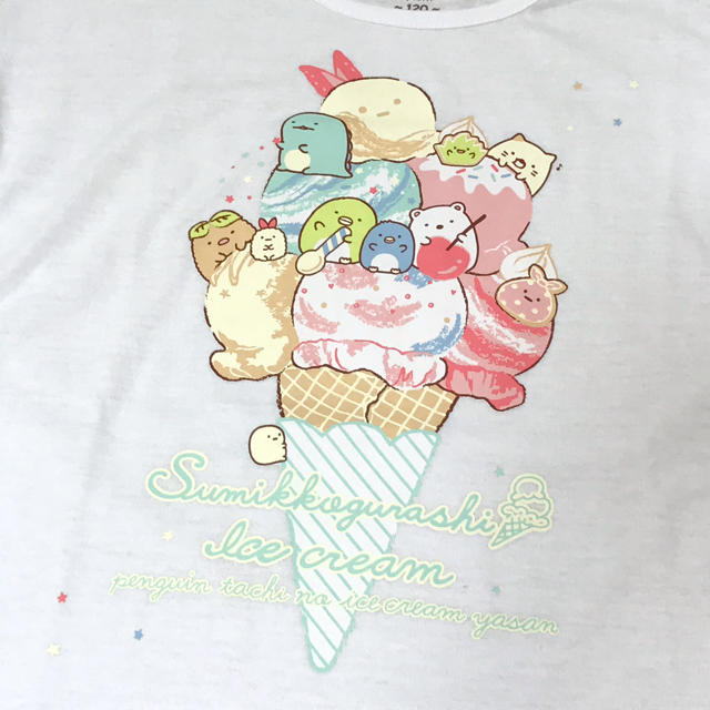 サンエックス(サンエックス)のWendy様 専用です♡すみっコぐらし Tシャツ 130 ホワイト キッズ/ベビー/マタニティのキッズ服女の子用(90cm~)(Tシャツ/カットソー)の商品写真