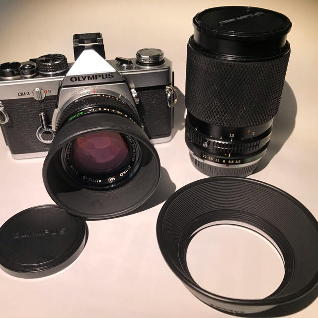 OLYMPUS(オリンパス)のOLYMPUS OM-2 レンズ 50mm f1.4 35-105mm スマホ/家電/カメラのカメラ(フィルムカメラ)の商品写真