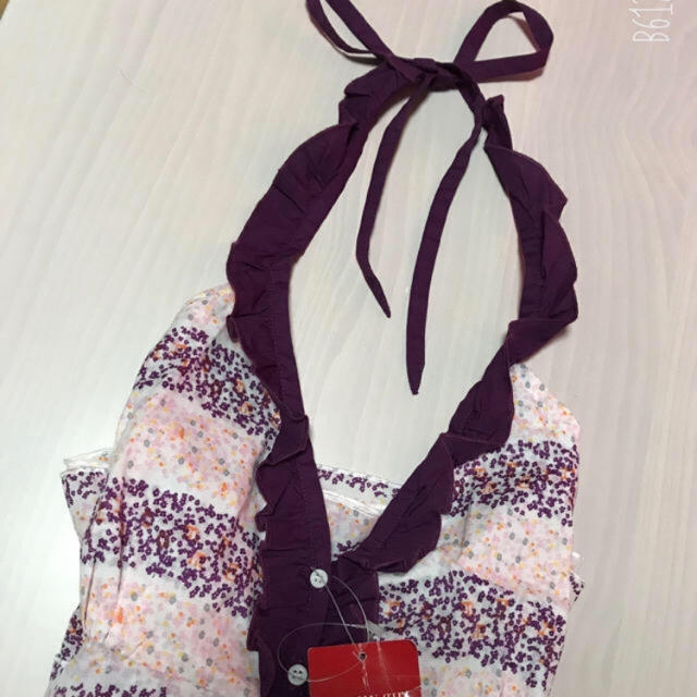 tommy girl(トミーガール)のtommy girl❤︎パープル花柄キャミソール 新品 レディースのトップス(キャミソール)の商品写真