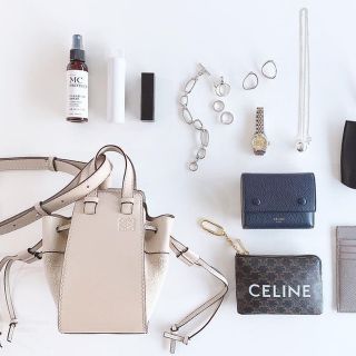 CELINE セリーヌ ロゴ　フック付きコインケース＆カードポーチトリオンフキ