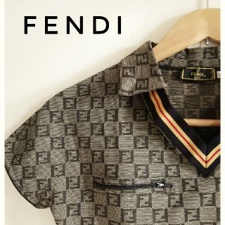 フェンディ(FENDI)の【土日セール中】フェンディ FENDI ズッカ柄 ポロシャツ【美品】(ポロシャツ)