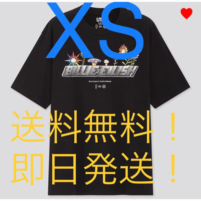 UNIQLO(ユニクロ)の黒XS 村上隆 ビリーアイリッシュ Tシャツ Billie eilish メンズのトップス(Tシャツ/カットソー(半袖/袖なし))の商品写真