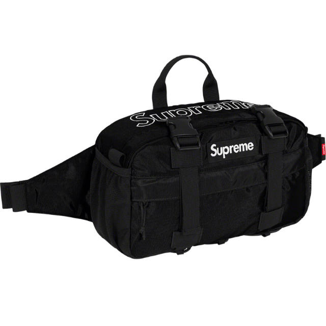 SUPREME 19fw waist bag black 新品未使用