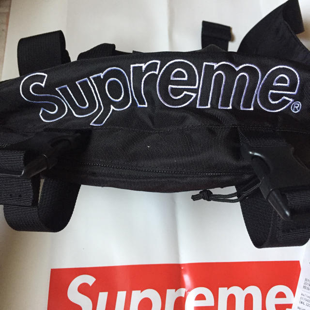 SUPREME 19fw waist bag black 新品未使用 3