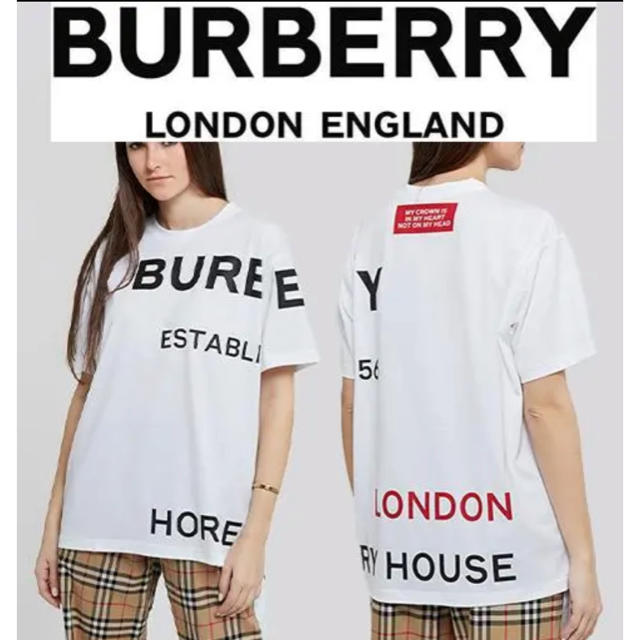 BURBERRY(バーバリー)のBURBERRY バーバリー 【新品】20SS ロゴプリントＴシャツ 半袖 レディースのトップス(Tシャツ(半袖/袖なし))の商品写真