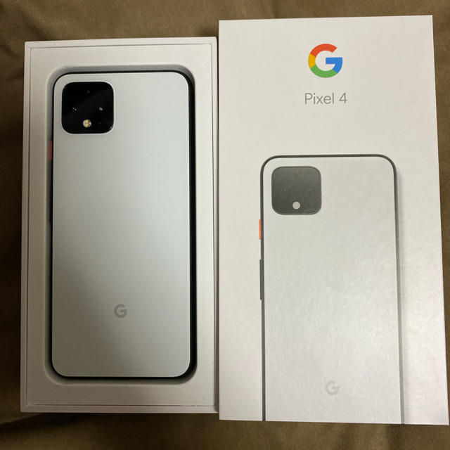 Google　Pixel4　Clearly White（ホワイト）