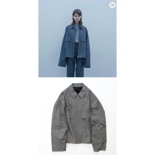 stein 20ssOver Sleeve Zip Jacket グレンチェック(ブルゾン)