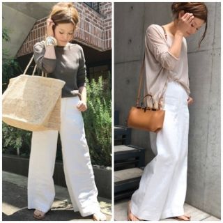 美品❣️IENA LA BOUCLE コウミツウェザー ワイドパンツ 40