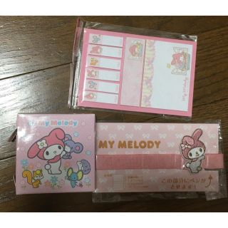 サンリオ(サンリオ)のマイメロディ シールロール 付箋 ゴムバンドセット(キャラクターグッズ)