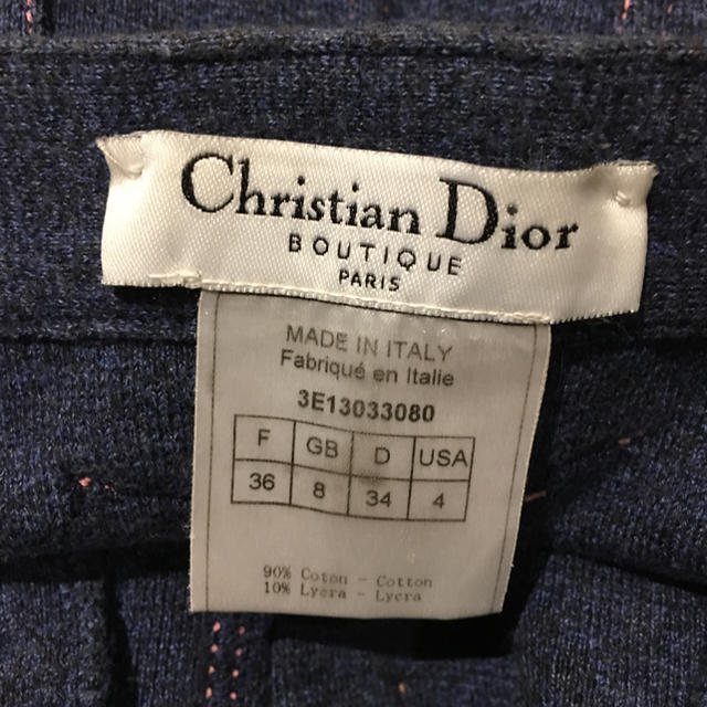 Christian Dior(クリスチャンディオール)のChristian Dior BOUTIQUE  デニム風タイトスカートF 36 レディースのスカート(ひざ丈スカート)の商品写真