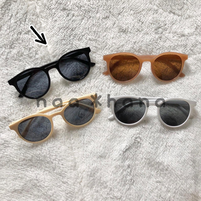 サングラス 紫外線対策 UVカット ブラックサングラス 韓国ファッション レディースのファッション小物(サングラス/メガネ)の商品写真