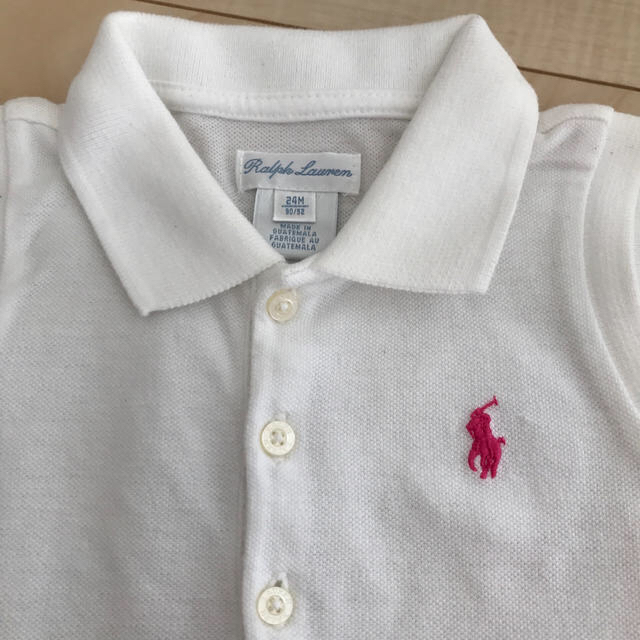 POLO RALPH LAUREN(ポロラルフローレン)のポロラルフローレン  ペプラム トップス　ノースリーブ キッズ/ベビー/マタニティのキッズ服女の子用(90cm~)(Tシャツ/カットソー)の商品写真