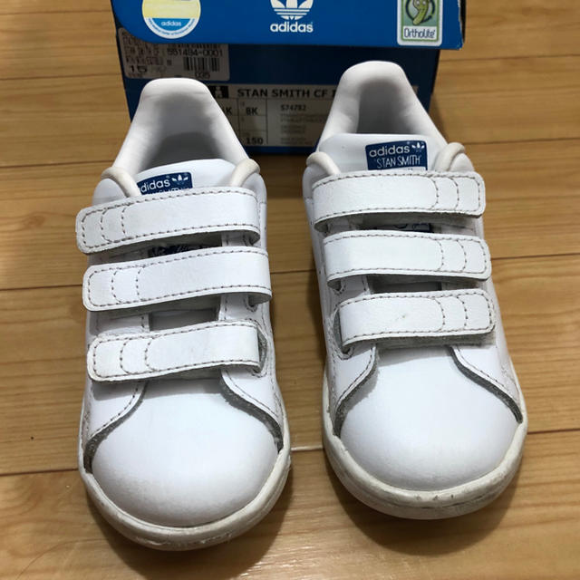 adidas(アディダス)のadidas アディダス オリジナルス スタンスミス キッズ キッズ/ベビー/マタニティのキッズ靴/シューズ(15cm~)(スニーカー)の商品写真