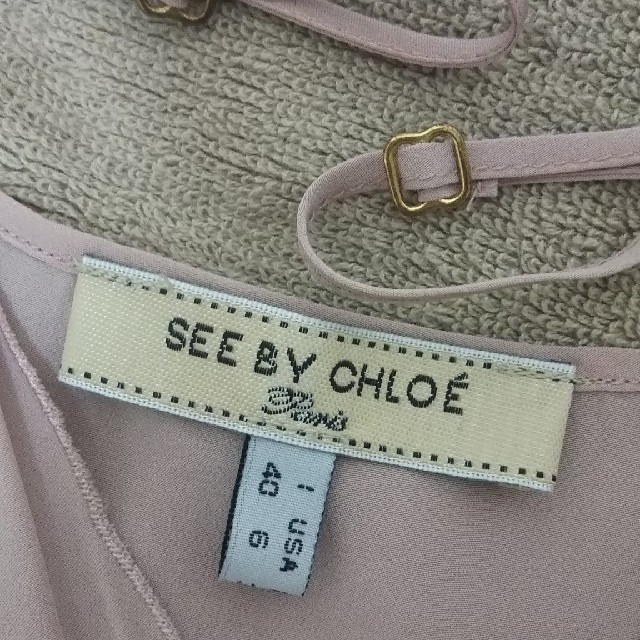 SEE BY CHLOE(シーバイクロエ)のｲﾀﾘｱ製 SEE BY CHLOE* babyﾋﾟﾝｸ ﾜﾝﾋﾟｰｽ レディースのワンピース(ひざ丈ワンピース)の商品写真