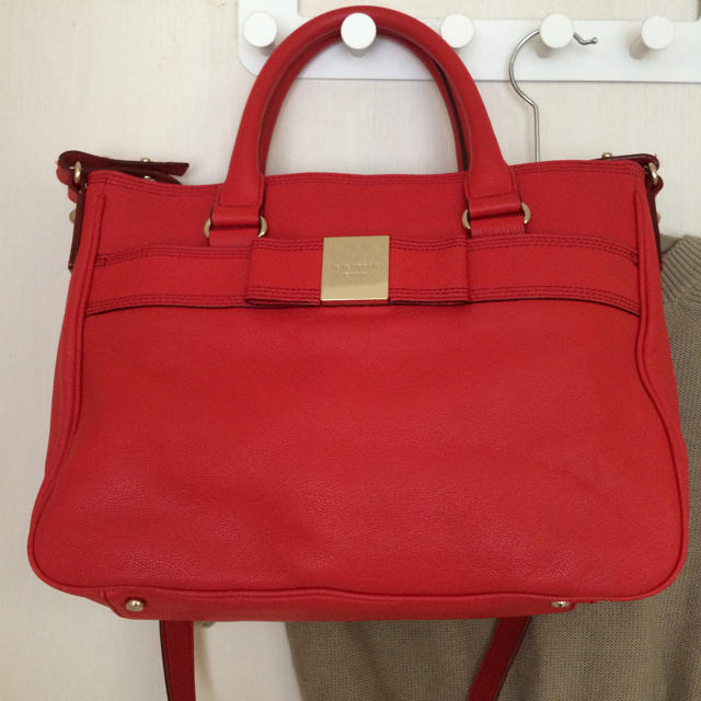 kate spade NEW YORK - ケイトスペード！差し色素敵レッド綺麗目