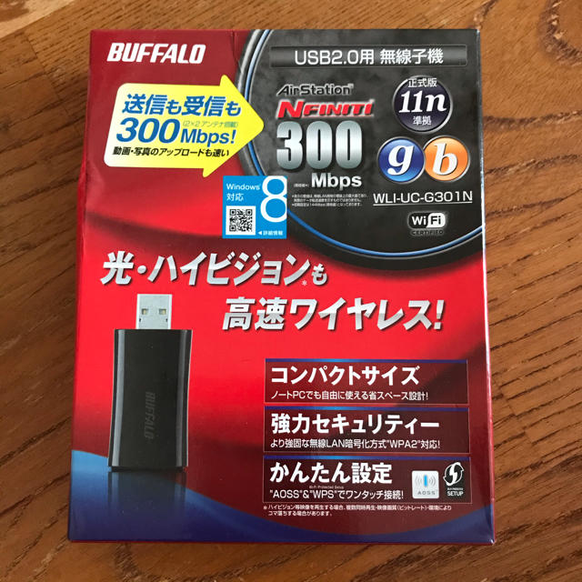 Buffalo バッファロー Usb式無線子機 Wli Uc G301nの通販 By Kinu バッファローならラクマ