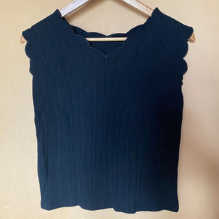 ナチュラルクチュール(natural couture)のリブスカラップTシャツ(Tシャツ(半袖/袖なし))