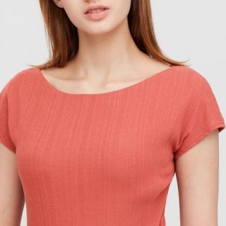 ユニクロ(UNIQLO)のユニクロ　ブラトップ・リブフレンチスリーブ(Tシャツ(半袖/袖なし))