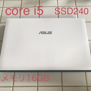 エイスース(ASUS)のasus ノートパソコン K53 core i5  16GB SSD240GB(ノートPC)