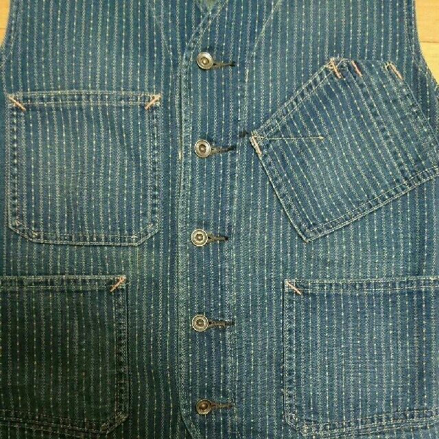 RRL(ダブルアールエル)のタビ様専用 RRL INDIGO COTTON VEST メンズのトップス(ベスト)の商品写真