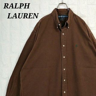 ラルフローレン(Ralph Lauren)のポロラルフローレン コットン BDシャツ ワンポイント ビッグシルエット 希少(シャツ)