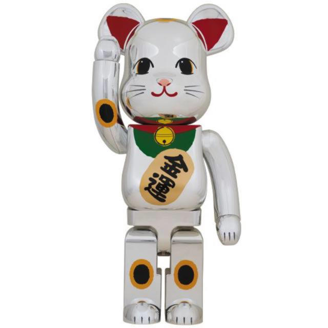 BE@RBRICK 招き猫 銀メッキ 弐 1000％おもちゃ/ぬいぐるみ